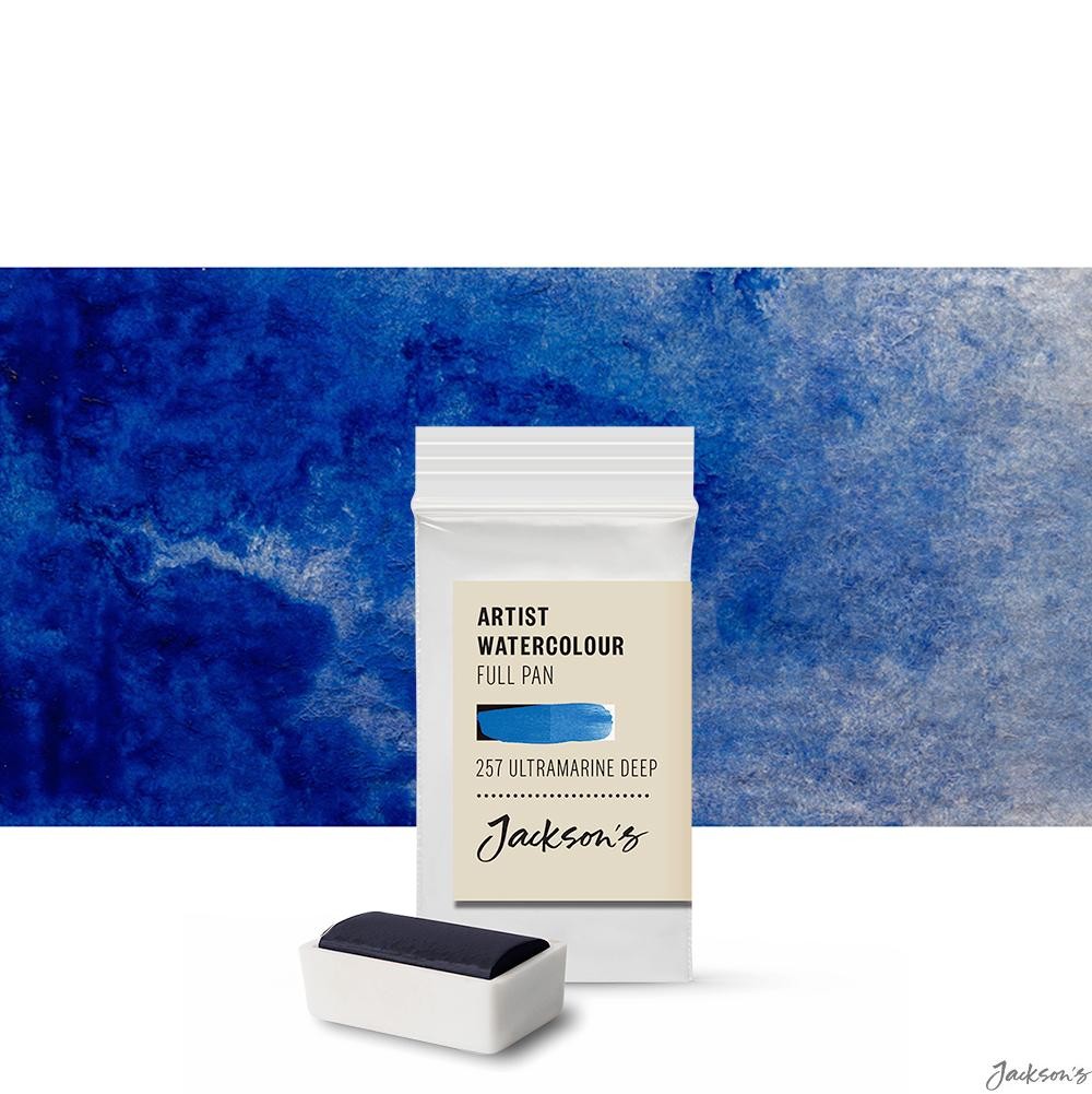 Jackson's : Artist Watercolour Paint : Full Pan : Ultramarine Deep