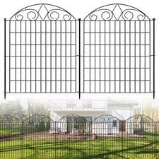 10 Panels Decorative Garden Fence 24ft L x 32in H Fencing Tall for Yard Dog...