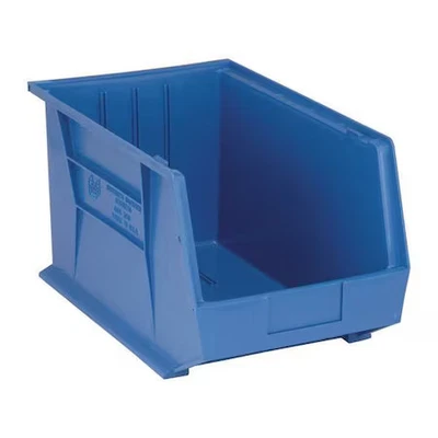 Quantum Storage Systems Qus260bl Hang & Stack Storage Bin, Polypropylene, Blue,