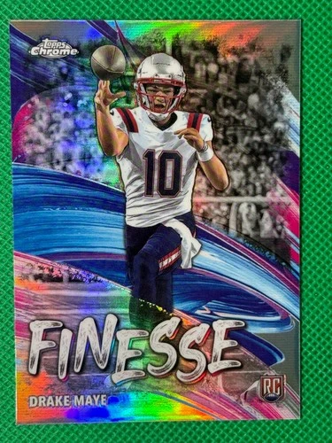 2024 Topps Chrome - Finesse Drake Maye #F-2 Refractor (RC)