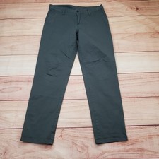 Vuori Pants Mens 32 Meta Pant V433 Charcoal Gray Stretch Cotton Chino Adult