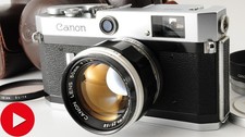Canon P Rangefinder 35m Film Camera 50mm f1.4 L39 Lens JAPAN Very Good  311