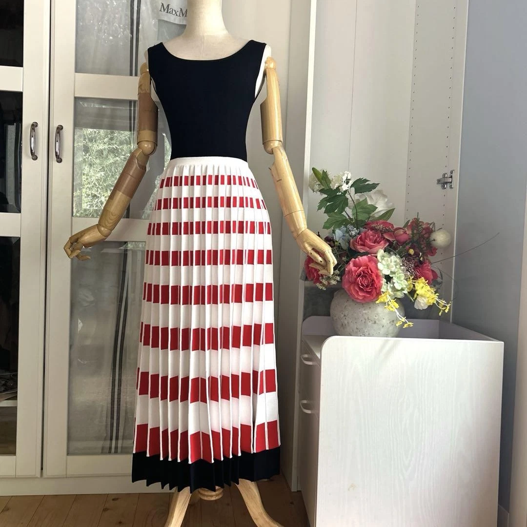 Maxi abito in maglia plissettato Fendi