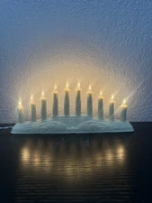 Vintage 10 Light Lite Mini Window Candolier 1980's Taiwan Foremost Industries