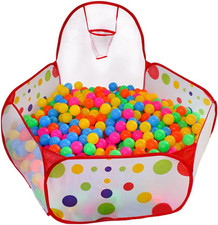 Ball Pit Play Tent with Basketball Hoop for Kids Toddlers Outdoor Indoor Play 4