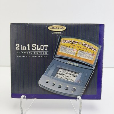 Radica Monte Carlo 2 In 1 Slot Classic Series Casino Slot Nudge Handheld Games