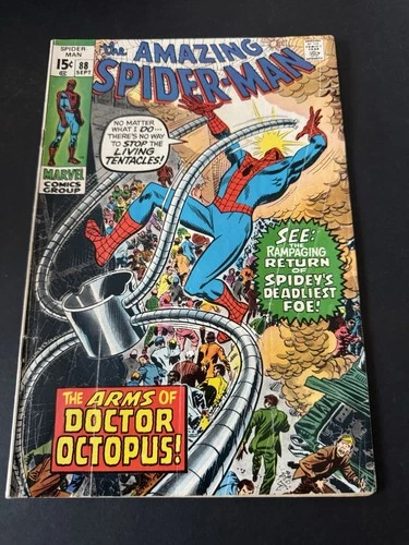 Amazing Spider-Man 88, Classic Silver Age Doc Octopus Cover VG/Fn, 1970 Marvel