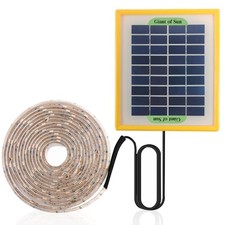 Solar Powered Grow Lights 16.4ft Plants Light Strip with Solar Panel Full Spe...