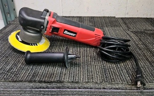Bauer 1814E-B 6" 5.7 Amp Heavy Duty Dual Action Variable Speed Corded Polisher - product listing photo