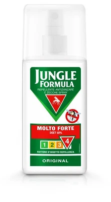 JUNGLE FORMULA Molto Forte Spray Antizanzare - Repellente per Insetti Con Azione