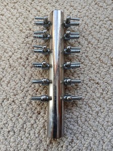 Aquarium 12 Way Inline Manifold Air Flow Pump Tube Splitter Lever Control Valve