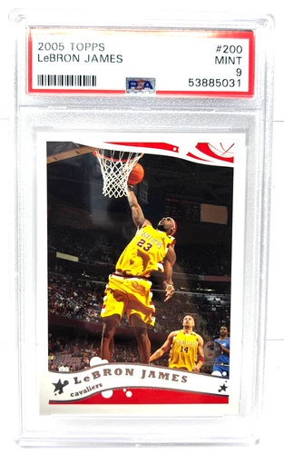 2005 Topps 1st Edition LeBRON JAMES Basketball Card PSA 9 MINT