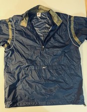 VTG Nike Jacket Men XL Blue Half Zip Pullover Windbreaker Hooded Anorak Y2K 90s