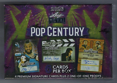 2026 Leaf Metal Pop Century Hobby Box 4 Autos | eBay