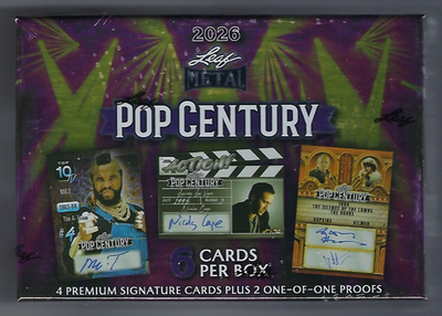 2026 Leaf Metal Pop Century Hobby Box 4 Autos | eBay