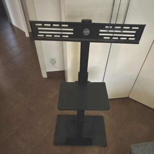 Hama TV Standfuß mit Ablage, schwarz