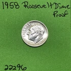 1958 Roosevelt Dime 10c Gem Proof 90% Silver See Pictures