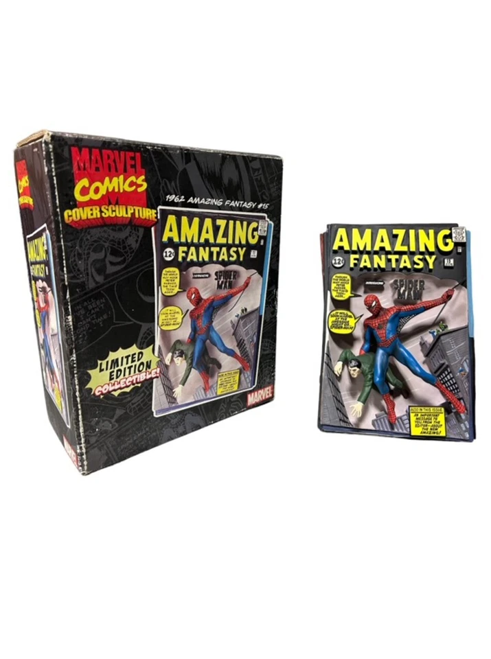 Spider-Man Amazing Fantasy #15 Cubierta Scultpure Code 3 Coleccionables Marvel Foto 2 de 4