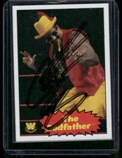 THE GODFATHER 2012 Topps Heritage WWE WWF In Person on Card Auto autograph #74
