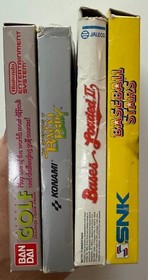 NES Boxed Games Lot - Bandai Golf, Baseball Stars, Bases Loaded II, Bayou Billy