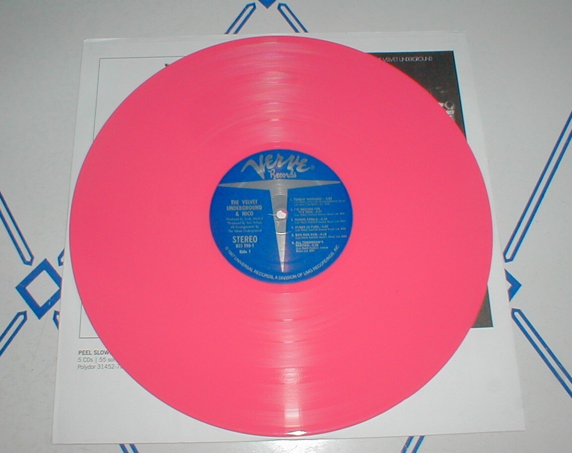 VELVET UNDERGROUND self-titled LP PINK WAX LE1000 peel slowly