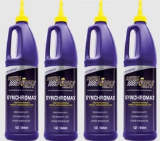 Royal Purple 1qt Synchromax High Performance Manual Transmission Fluid Pack of 4