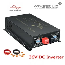 2000W Pure Sine Wave Power Inverter 36V to 110V 220V Off Grid Solar Home