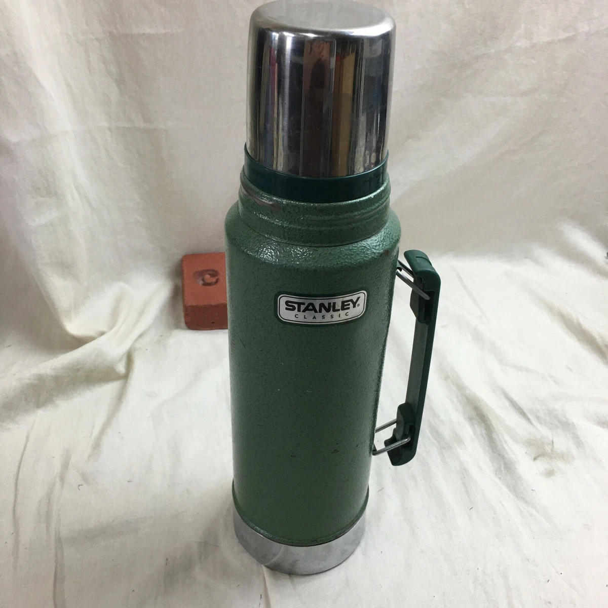 Stanley Classic Thermos Green Vacuum Bottle Coffee Cold Hot Drink Camping  Patina