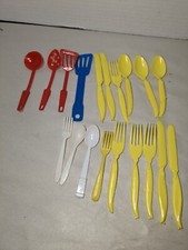 Vintage Plastic Children's Toy Utensils