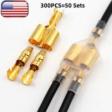 50 Sets 4.0 bullet terminal car electrical wire Splitter connector 4mm Connector