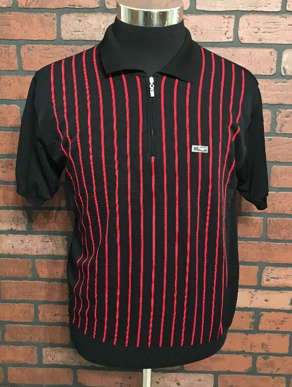 Cambridge University 1/4 Zip Black Pullover Short Sleeve Shirt