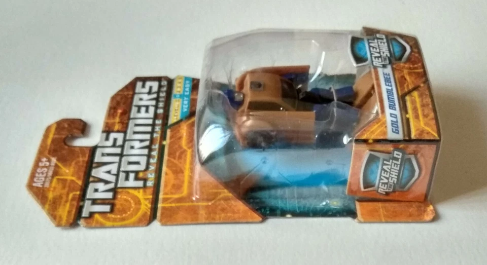 TRANSFORMERS REVEAL THE SHIELD: GOLD BUMBLEBEE (GOLDBUG) HASBRO 2010, 7 cm - Imagen 3 de 3