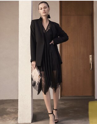 chinese dress ladies BCBGMAXAZRIA Women's Andi Lace Eve Dress, Black, 2 : Amazon.sg: Fashion main image 0