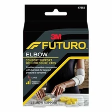 Futuro Elbow Support with Pressure Pads, Moderate Stabilizing Support, Large