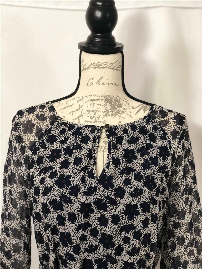 Abito estivo TORY BURCH stampa floreale con manica lunga semi trasparente tg 4