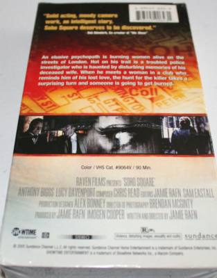 Soho Square (New Sealed VHS 2000) Livy Armstrong, Police Detective