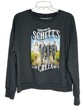 Schitt's Creek Women's M Graphic Gray Long Sleeve Sweatshirt