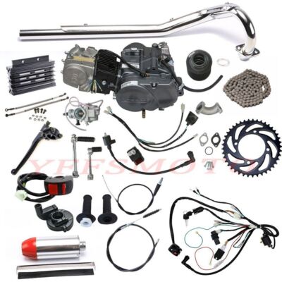 Lifan 140cc Manual Clutch 4 Up Engine Motor Full Kit for CRF70 CT70 Z50R ST90 US