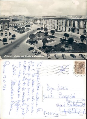 PESCARA 1950s Piazza dei Vestini Beautiful View of the Town-64469
