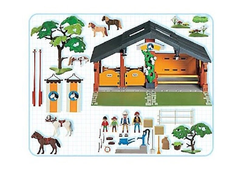 Playmobil Horse and Pony Ranch 3120 Complete set with instructions