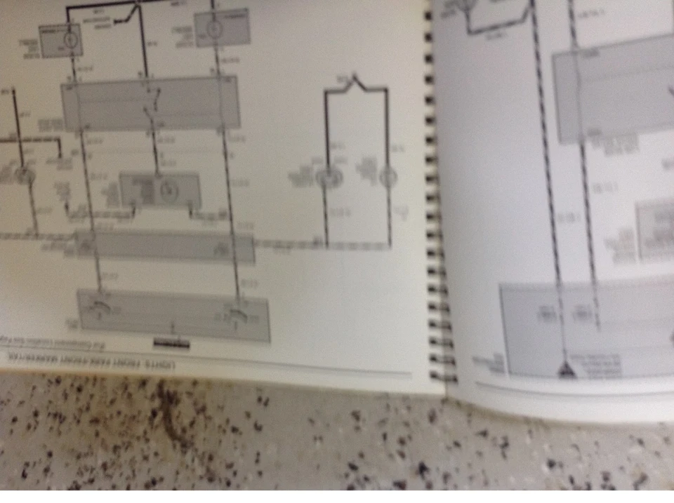 BMW 524TD 1985 sedán cableado eléctrico solución de problemas servicio manual de reparación OEM Foto 3 de 3