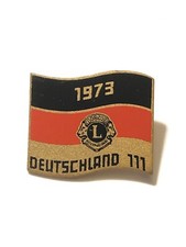 1973 Deutschland 111 Germany Flag Lions Club Pin