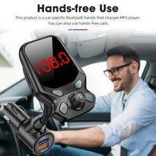 Adaptateur radio lecteur MP3 émetteur FM sans fil 1,8 pouce écran couleur