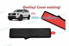 Custom OVERLAY Matte Black Rear Tailgate 4X Emblem Letter 2022+ Telluride