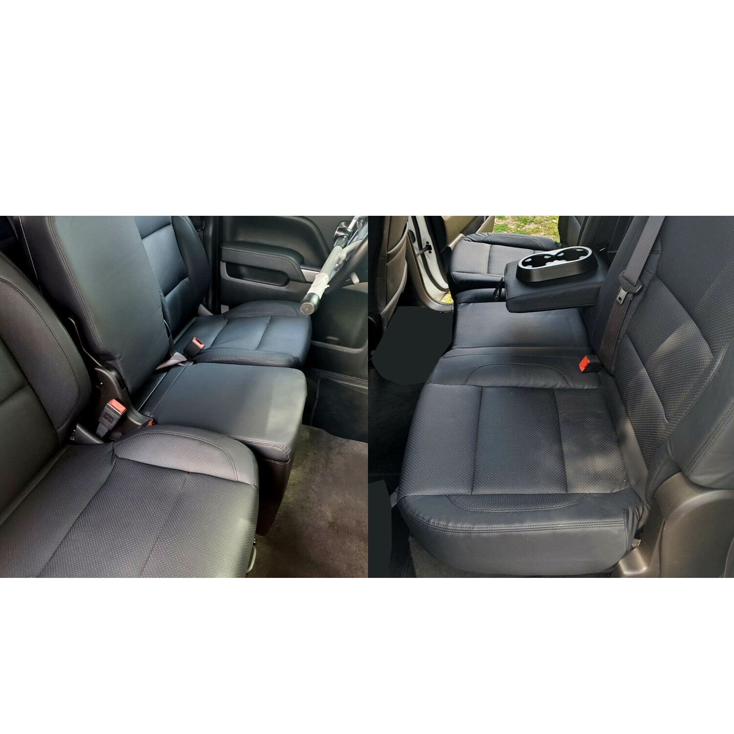 16Pcs Seat Covers Full Set Kit For 20142018 Chevy Silverado Crew Cab