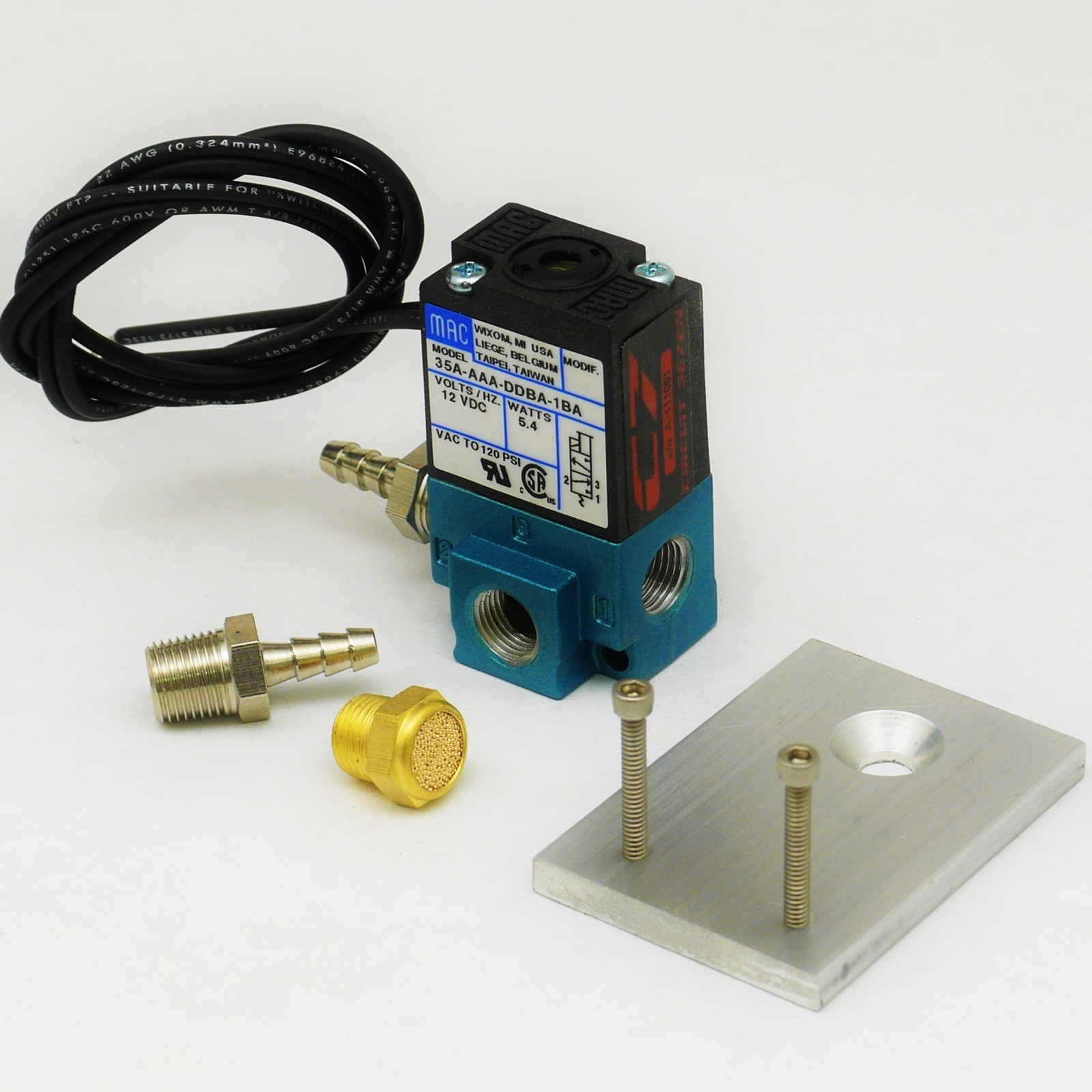 MAC 35A AAA DDBA 1BA BOOST CONTROL 35A 12V DC 1/8 IN NPT SOLENOID - Foto 7