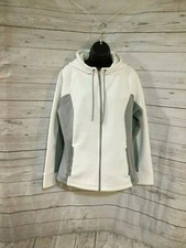 Swiss Tech Women’s Full Zip Jacket Hooded Arctic White Size L 12/14