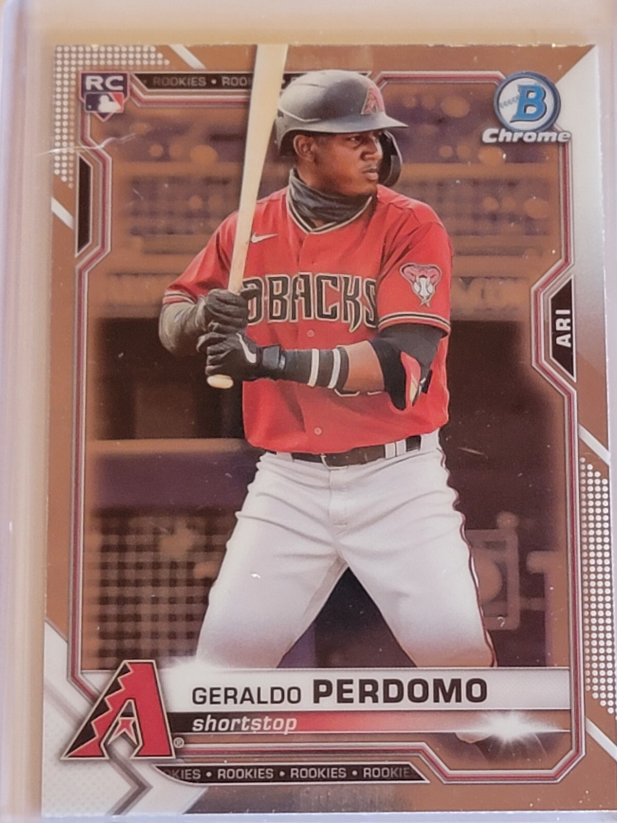2021 Bowman Chrome #98 Geraldo Perdomo Rookie Card RC Arizona Diamondbacks