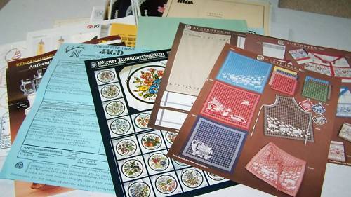 Lot de papier catalogue textile importation allemande années 1980 - Photo 1 sur 2