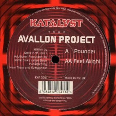Avalon Project - Pounder - UK 12'' Vinyl - 2000 - Katalyst Trax